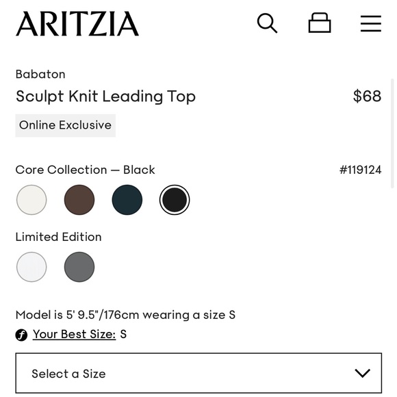 Aritzia Sculpt Knit Tank - NWT, Size Small - Picture 7 of 9